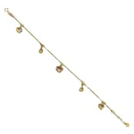 Heart Pear Charm Bracelets