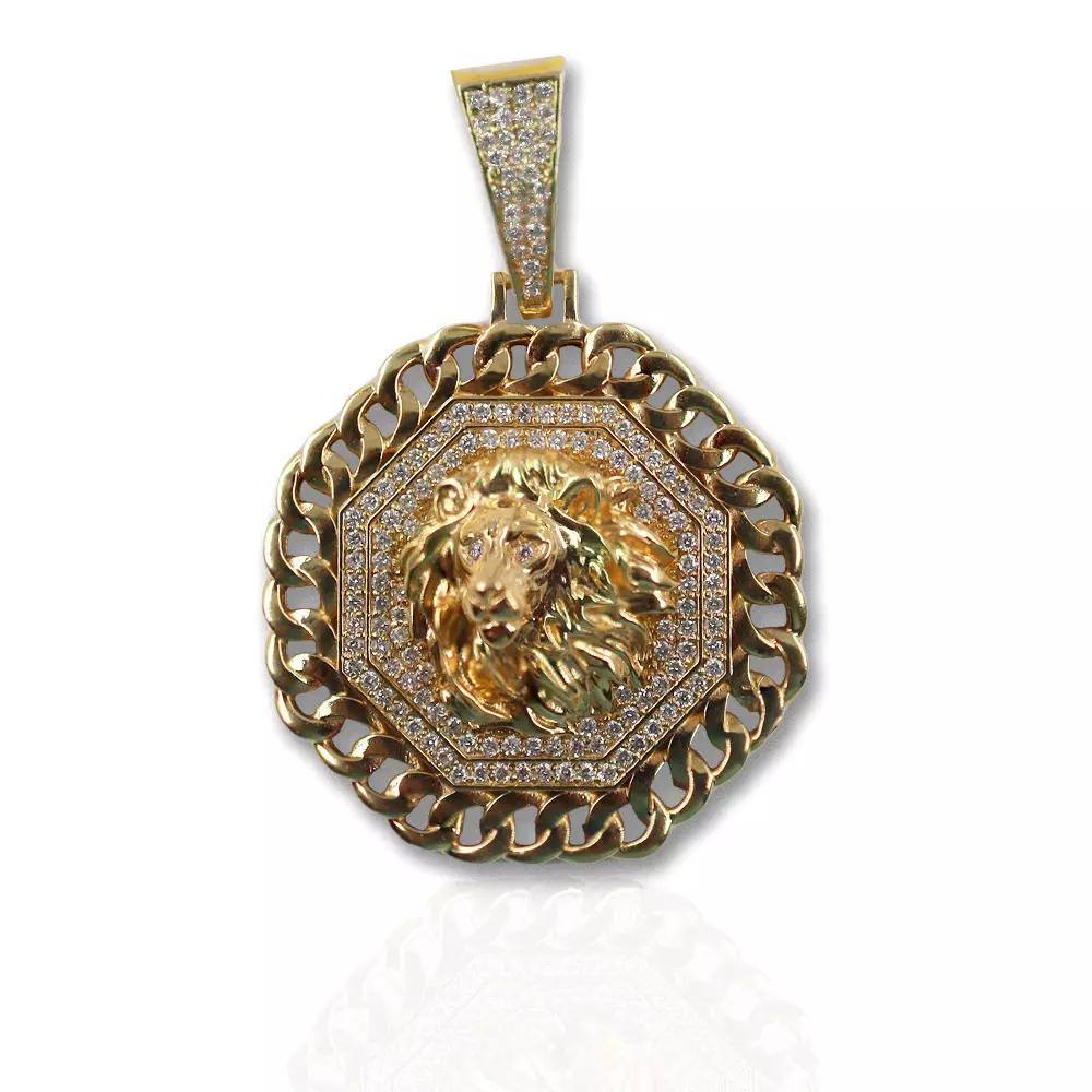 Lion Diamond Charm
