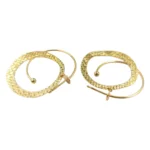 Duo Fancy Round Charm C Hoop