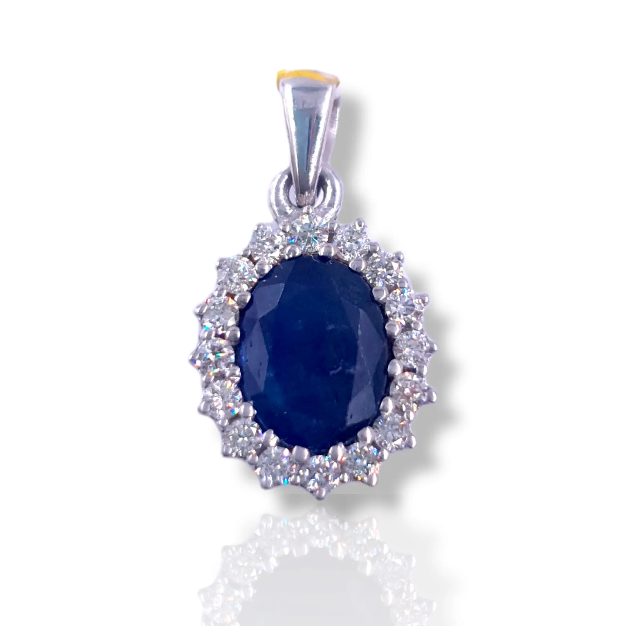 Sapphire Diamond Charm