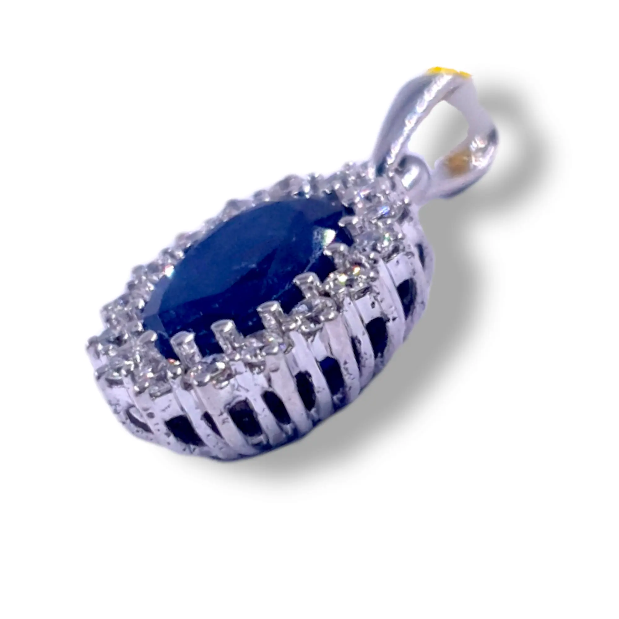 Sapphire Diamond Charm