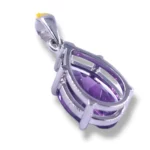 Amethyst Pear Charm