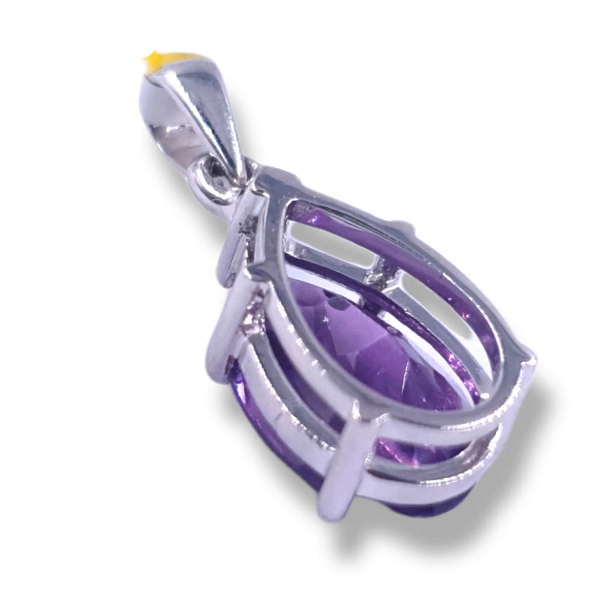 Amethyst Pear Charm
