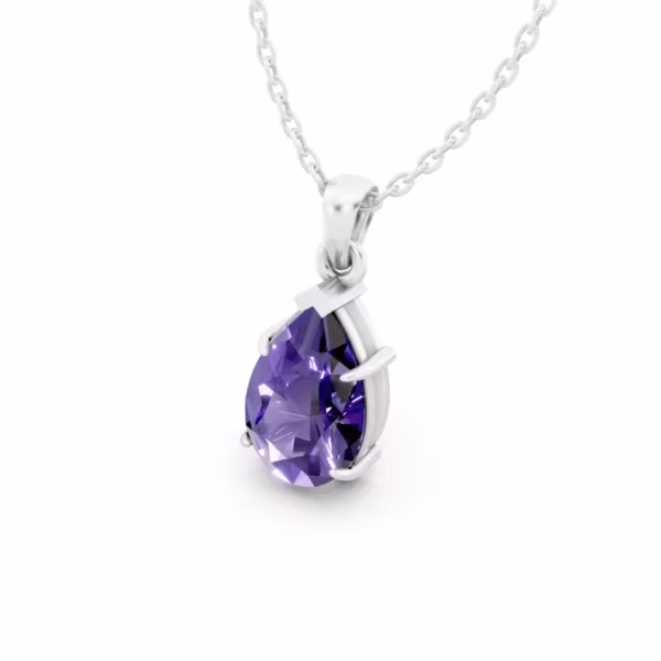 Amethyst Teardrop Pendant