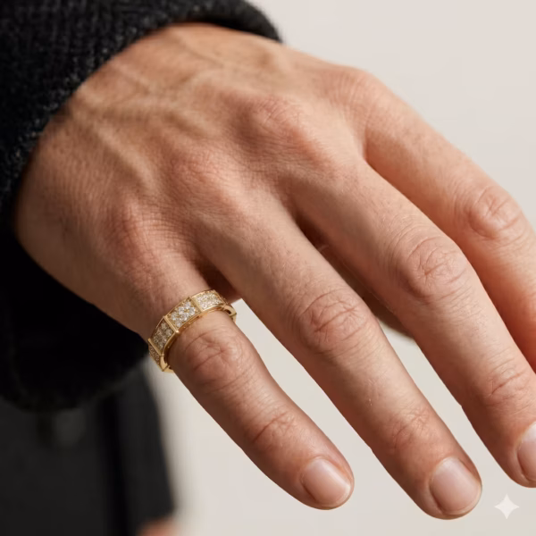 Diamond Eternity Mens Ring