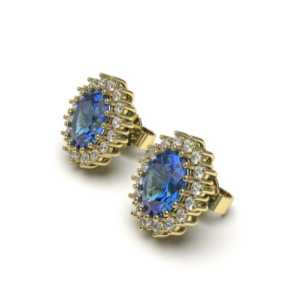 Sapphire Stone Earrings
