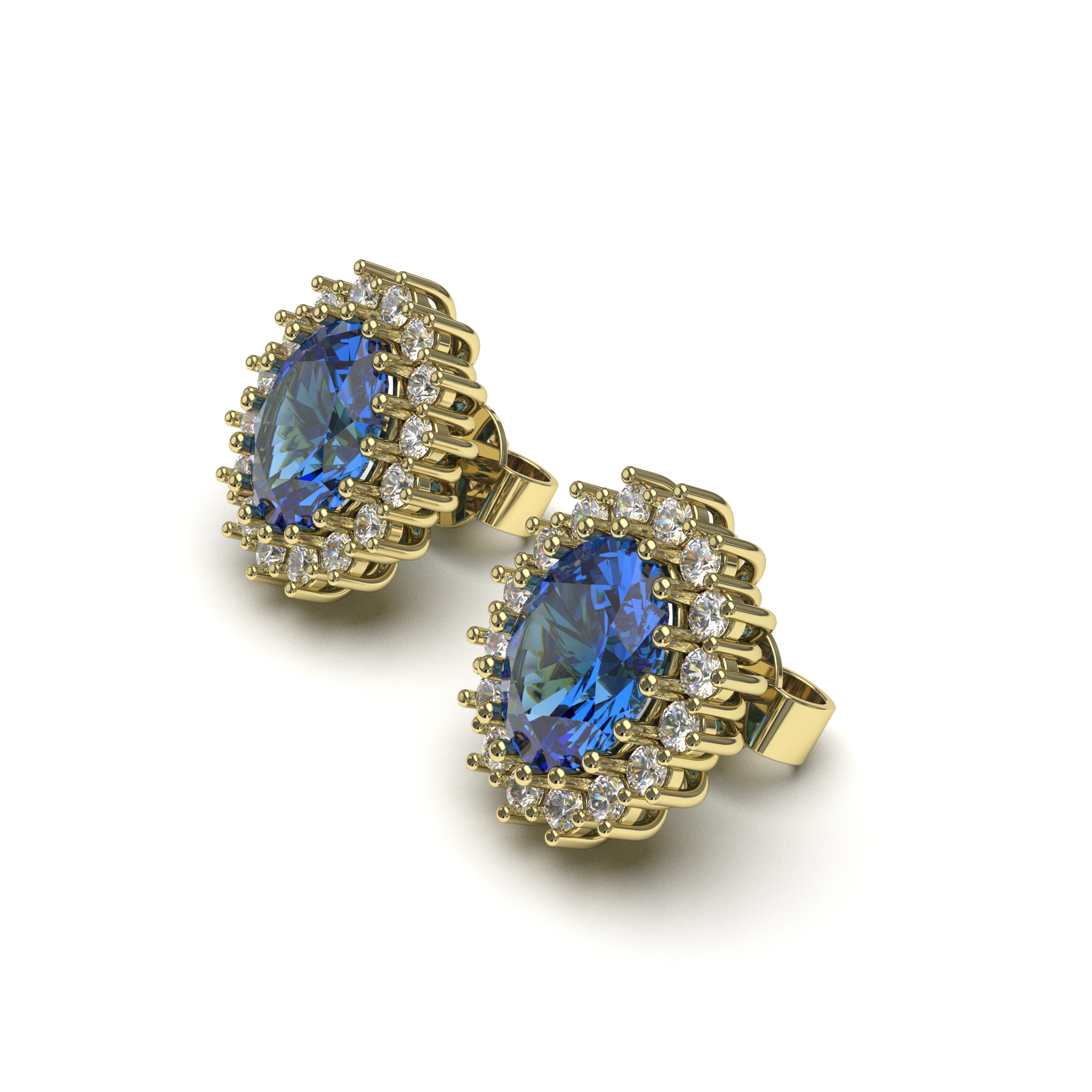 Sapphire Stone Earrings