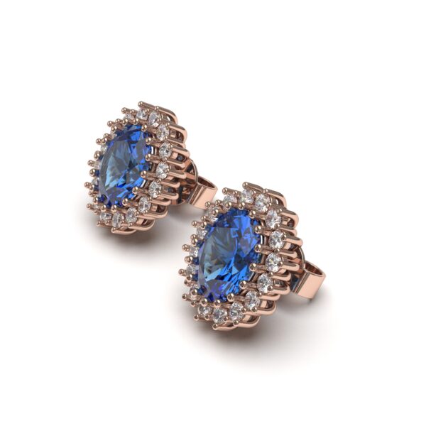Sapphire Stone Earrings