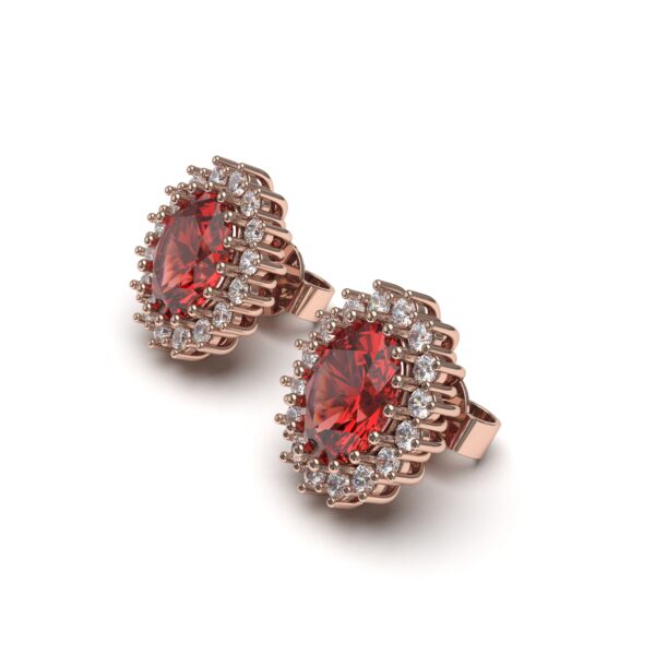 Ruby Stone Earrings