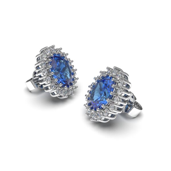 Sapphire Stone Earrings