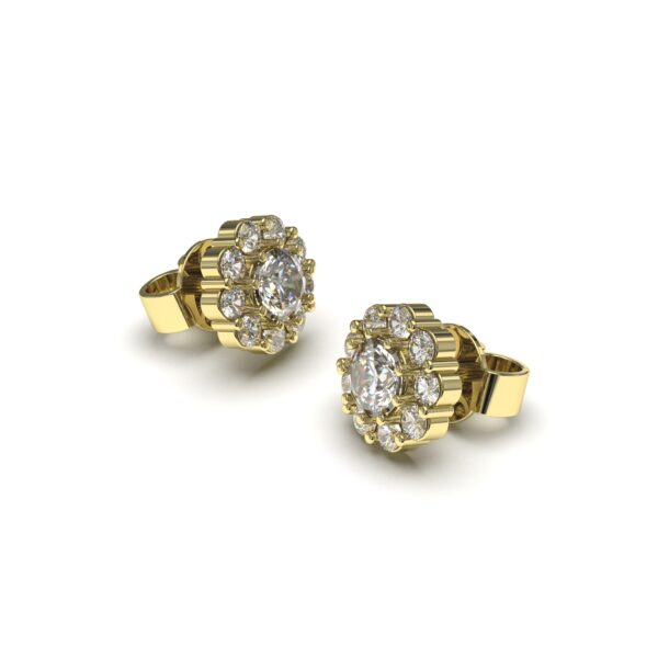 Cluster Diamond Earrings