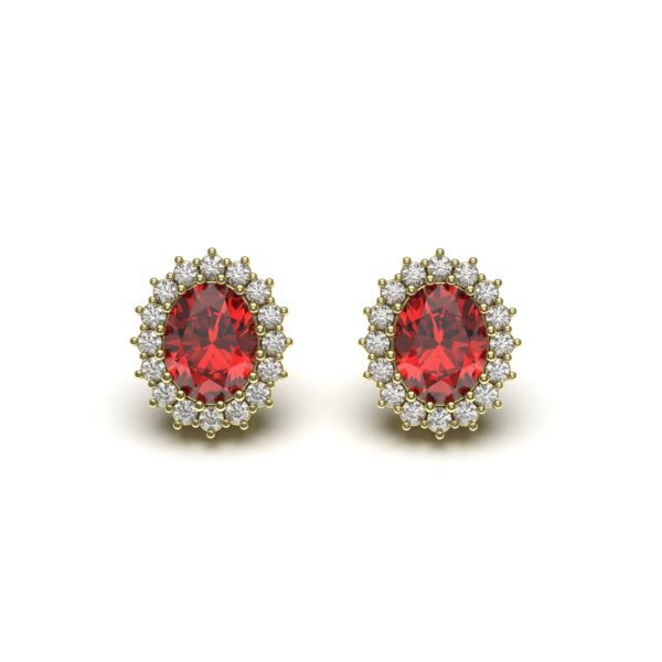 Ruby Stone Earrings