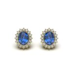 Sapphire Stone Earrings