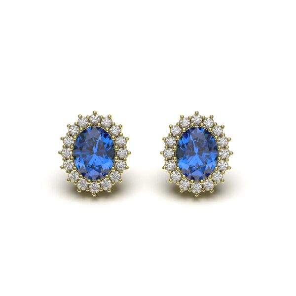 Sapphire Stone Earrings