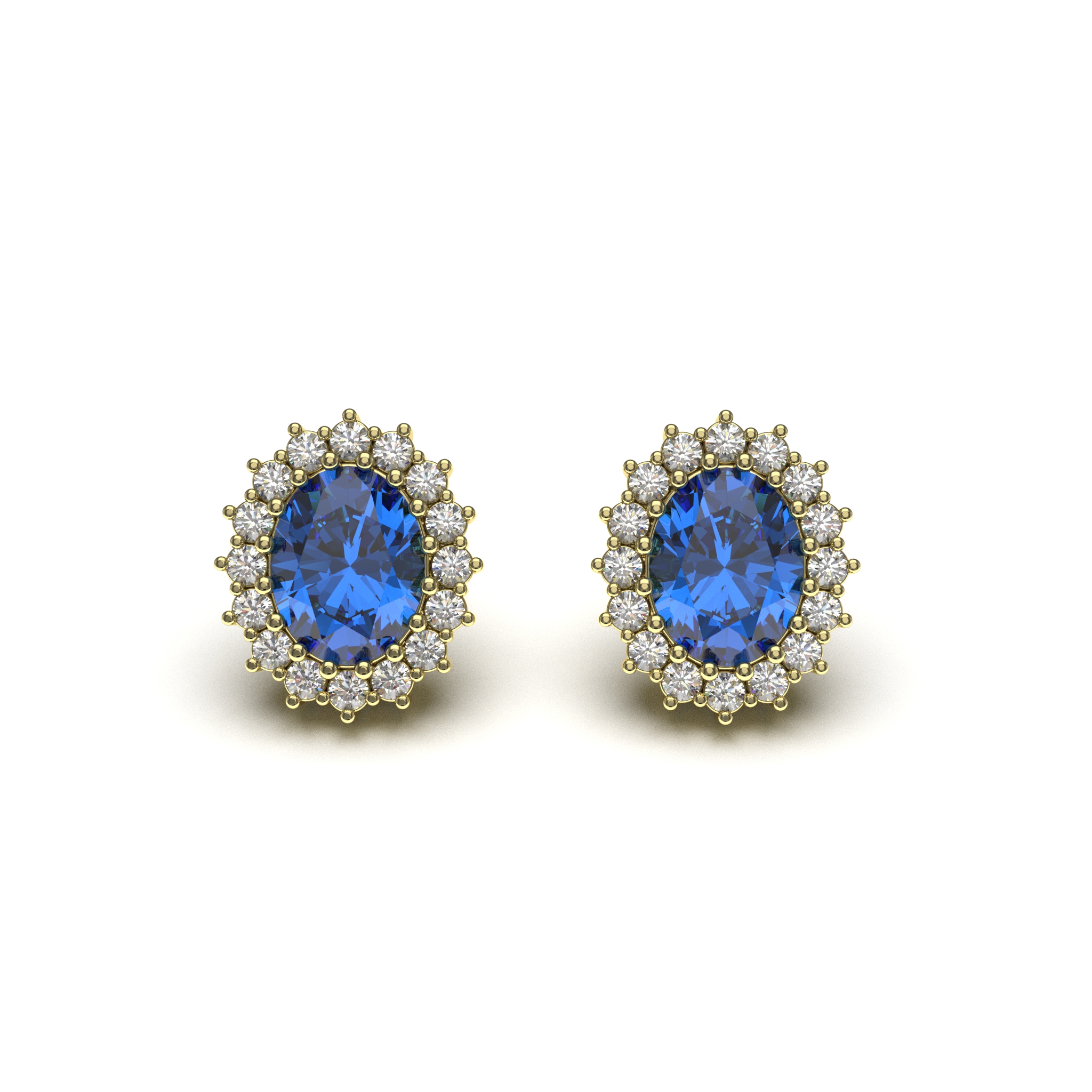 Sapphire Stone Earrings