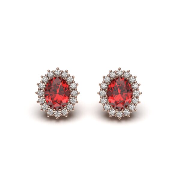 Ruby Stone Earrings