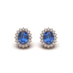 Sapphire Stone Earrings