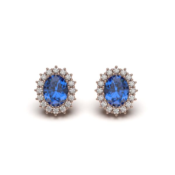 Sapphire Stone Earrings