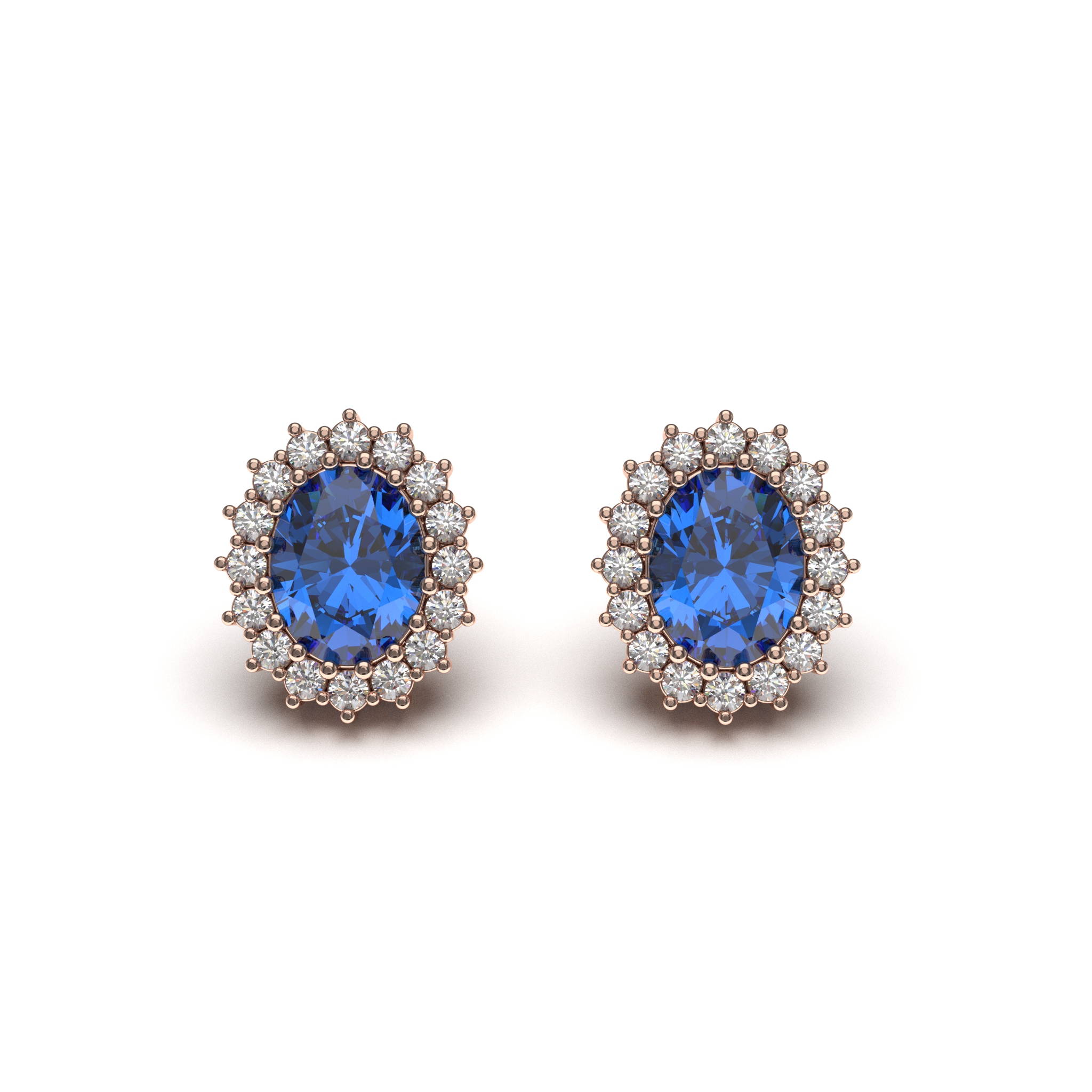 Sapphire Stone Earrings
