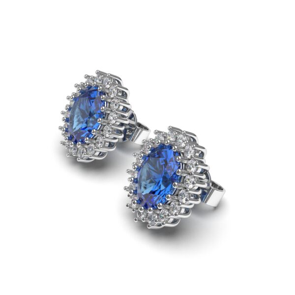Sapphire Stone Earrings