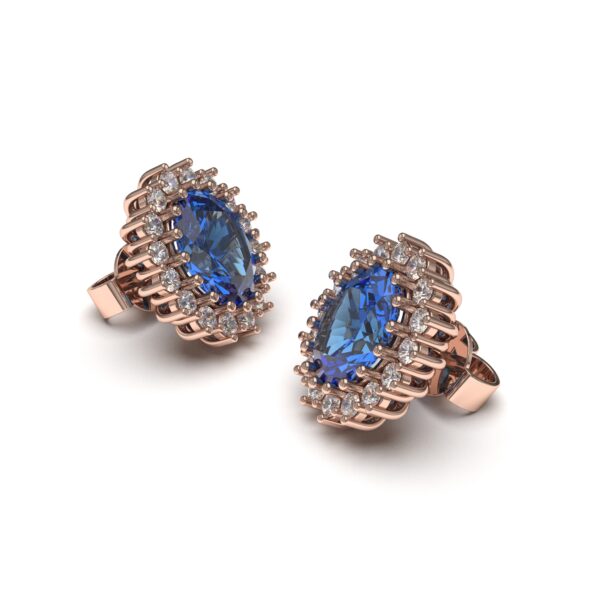Sapphire Stone Earrings