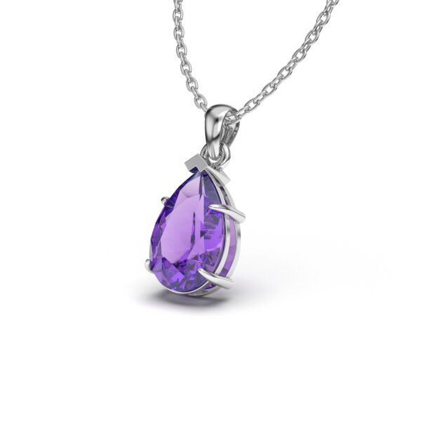 Amethyst Pear Charm