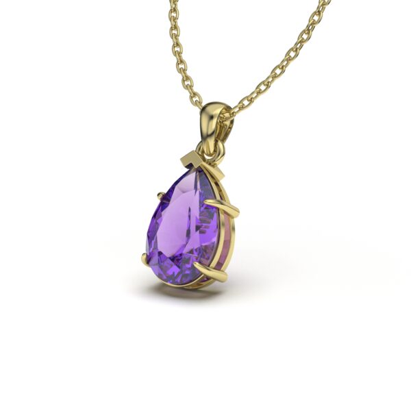 Amethyst Pear Charm