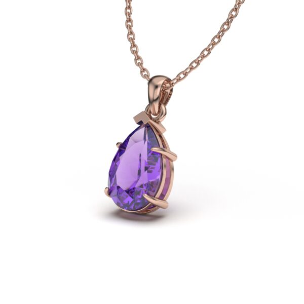 Amethyst Pear Charm