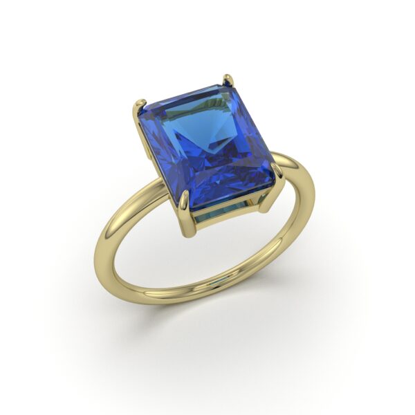 Topaz Diamond Ring