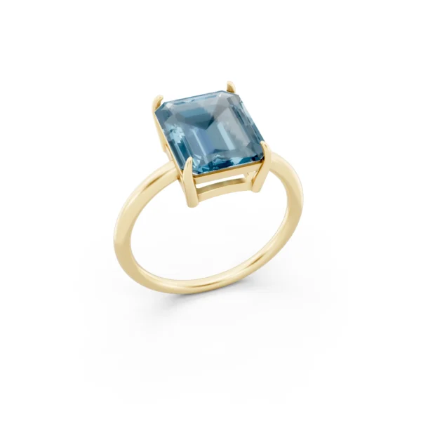 Topaz Diamond Ring