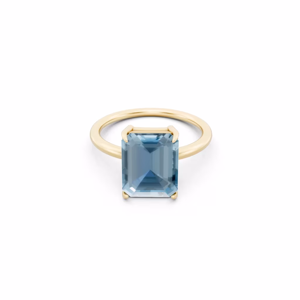 Topaz Diamond Ring