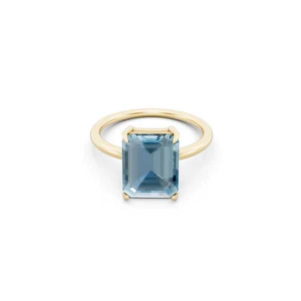 Topaz Diamond Ring