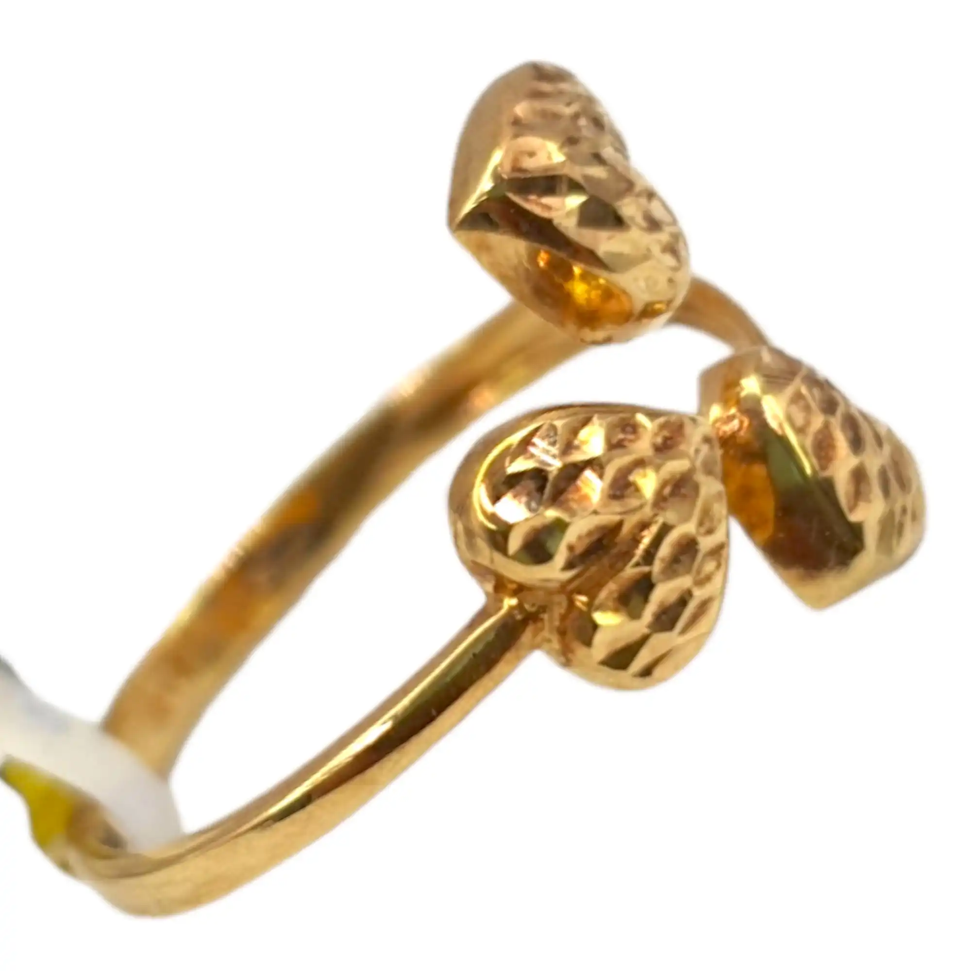 Three Heart Marquise Cut Ring