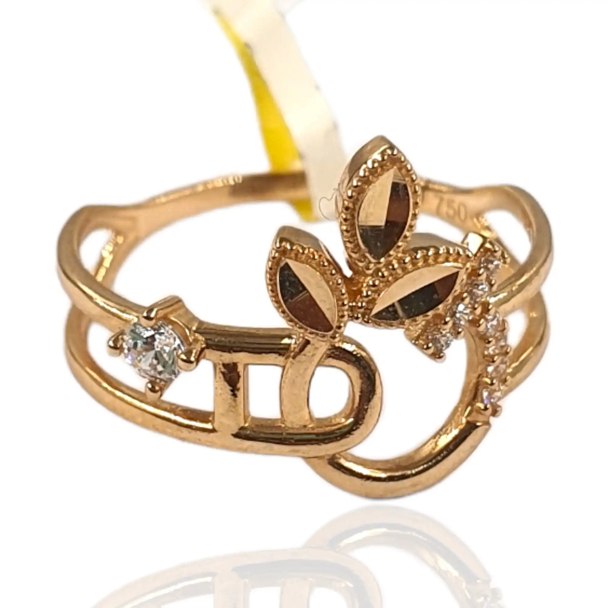 Tri-Leaf Charm Ring