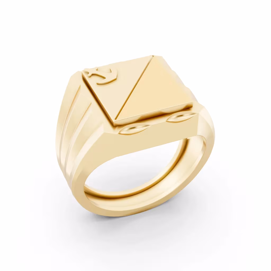 Anchor Signet Ring