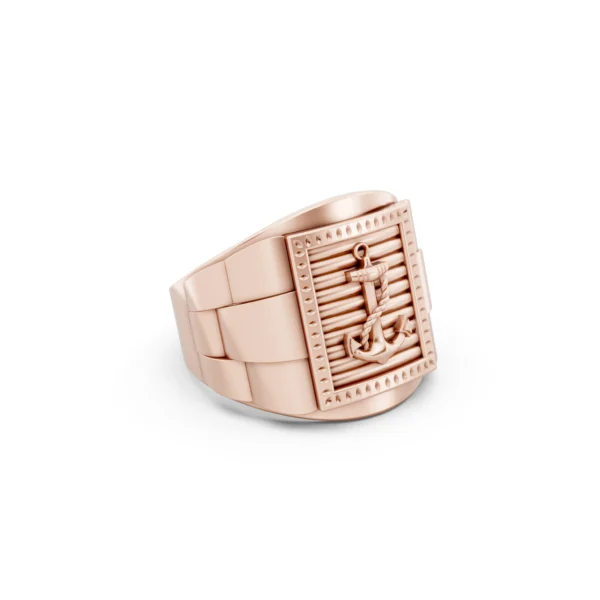 Mens Anchor Ring