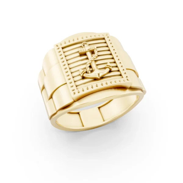 Mens Anchor Ring