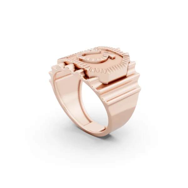 Horse Shoe Signet Ring