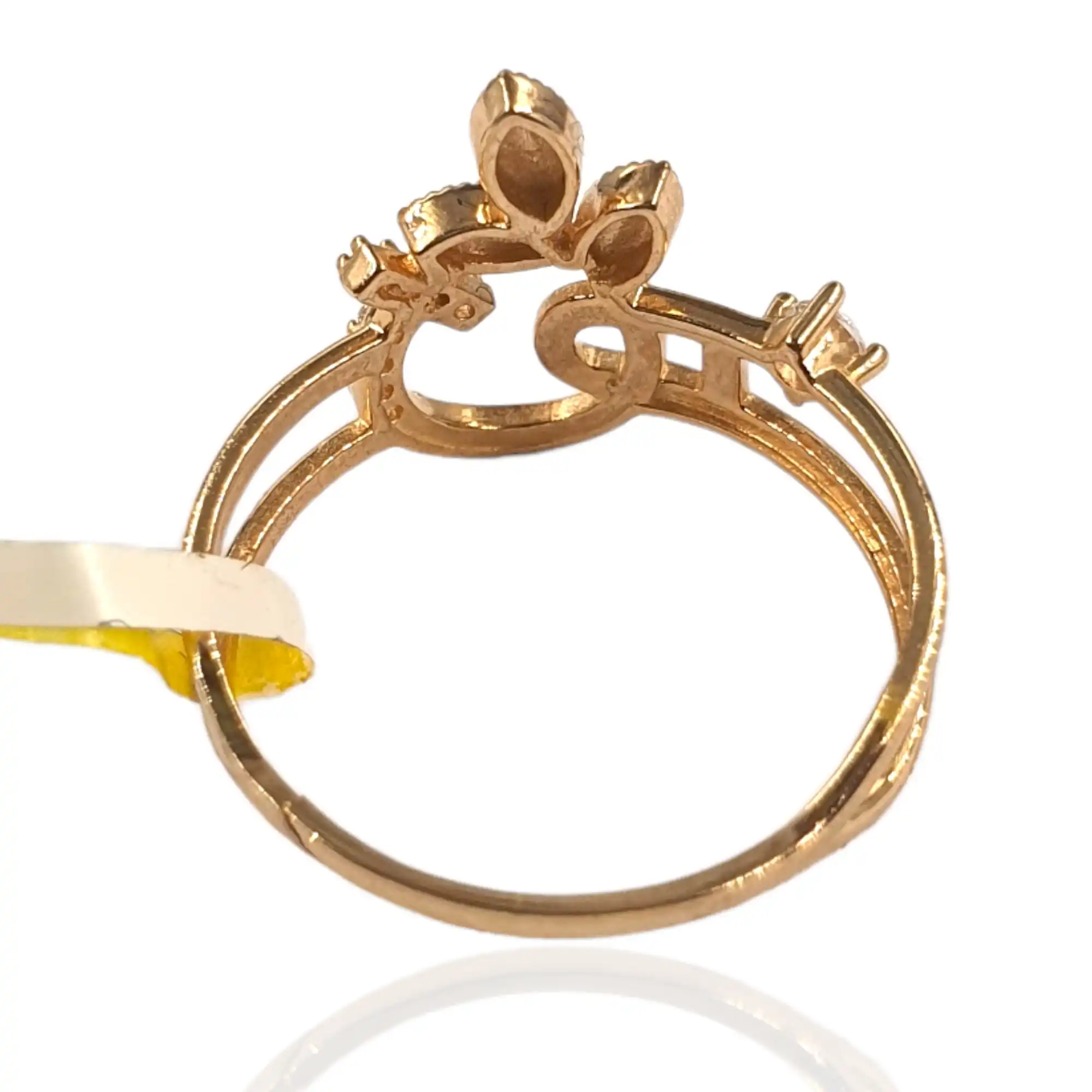 Tri-Leaf Charm Ring