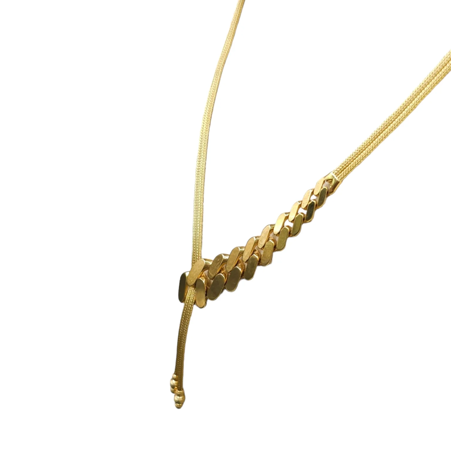 Fancy Cuban Charm Necklace