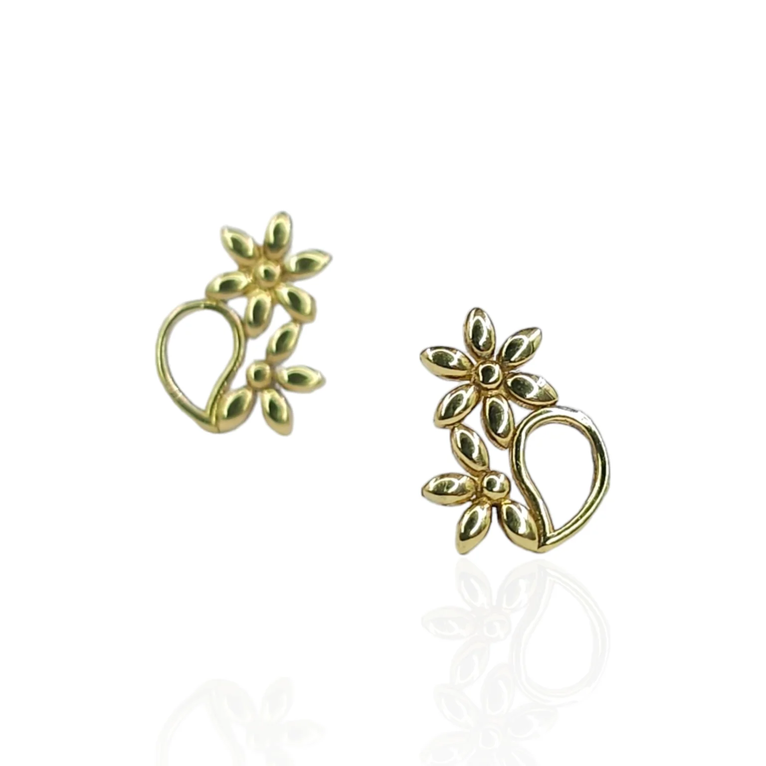 Flower And Leaf Earring
