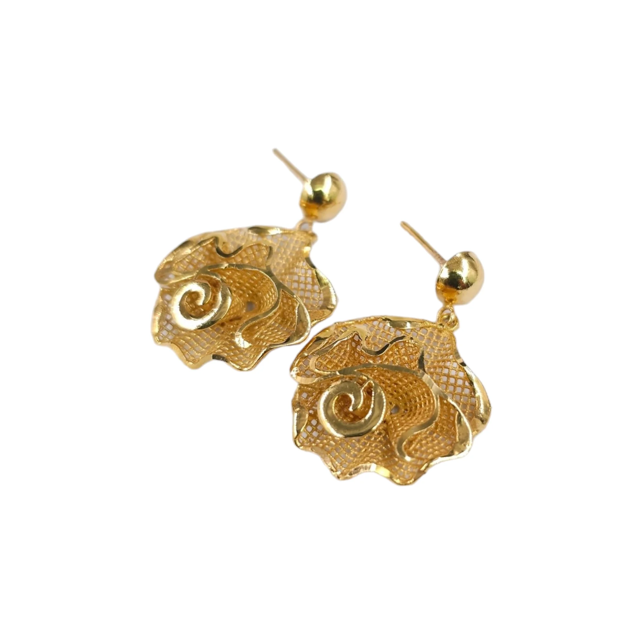 Flower Mesh Earrings