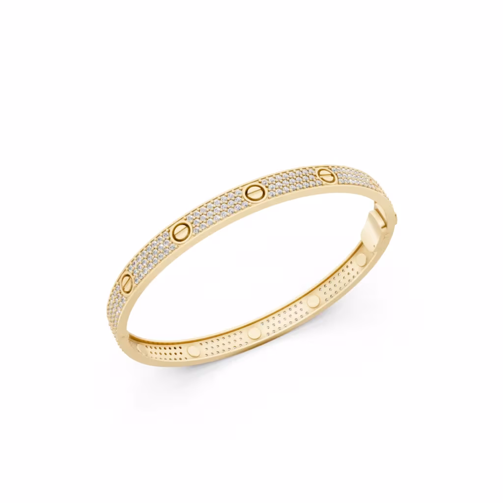 Diamond Screw Bangle
