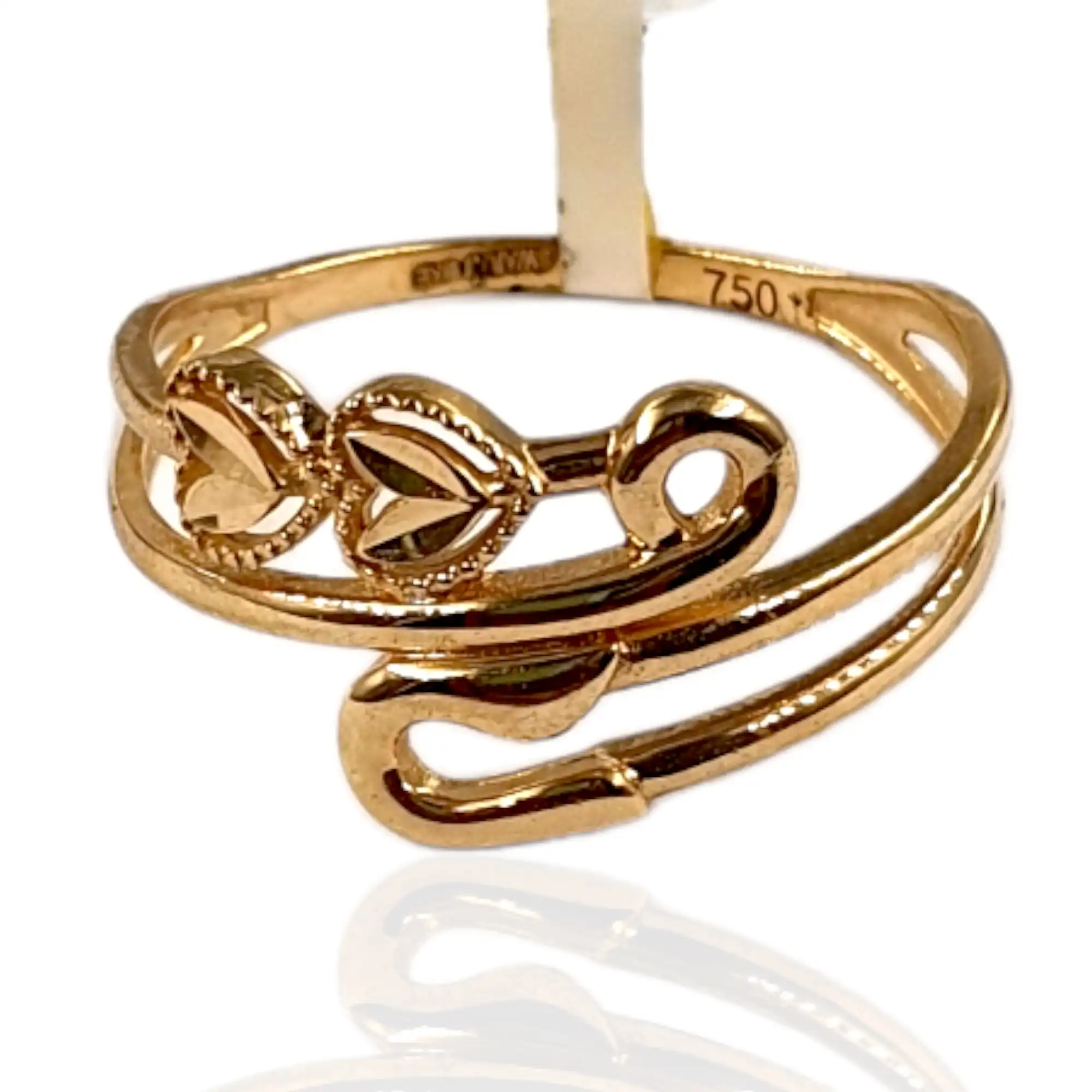 Pin Needle Leaf Ring