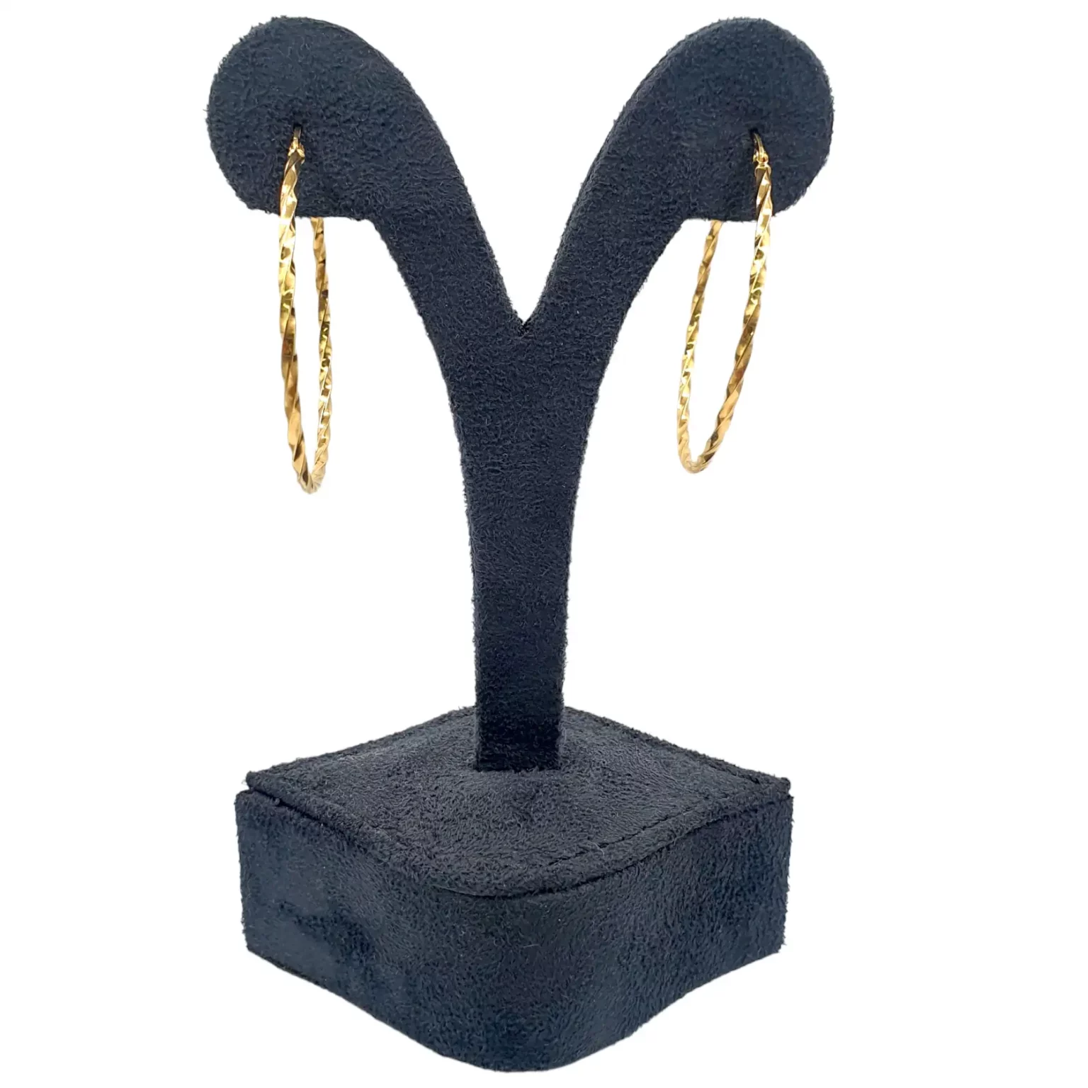 Round Spiral Hoop Earring