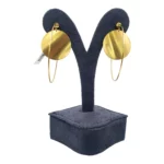 Plate Charm C Hoop Earring