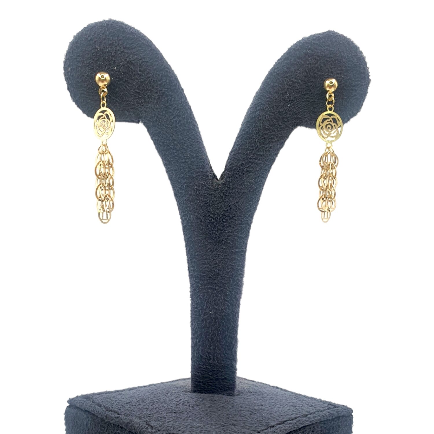 Flower Charm Dangle Earring