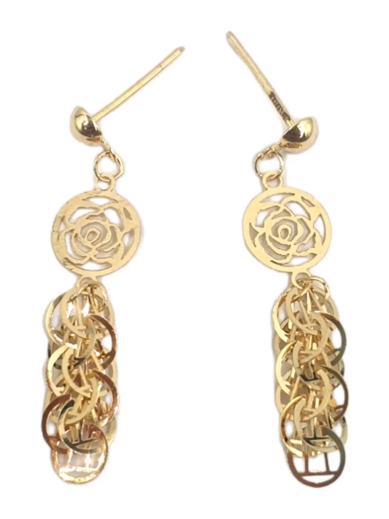 Flower Charm Dangle Earring