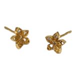 Flower Charm Stud Earring