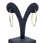 Spiral Round Loop Earring